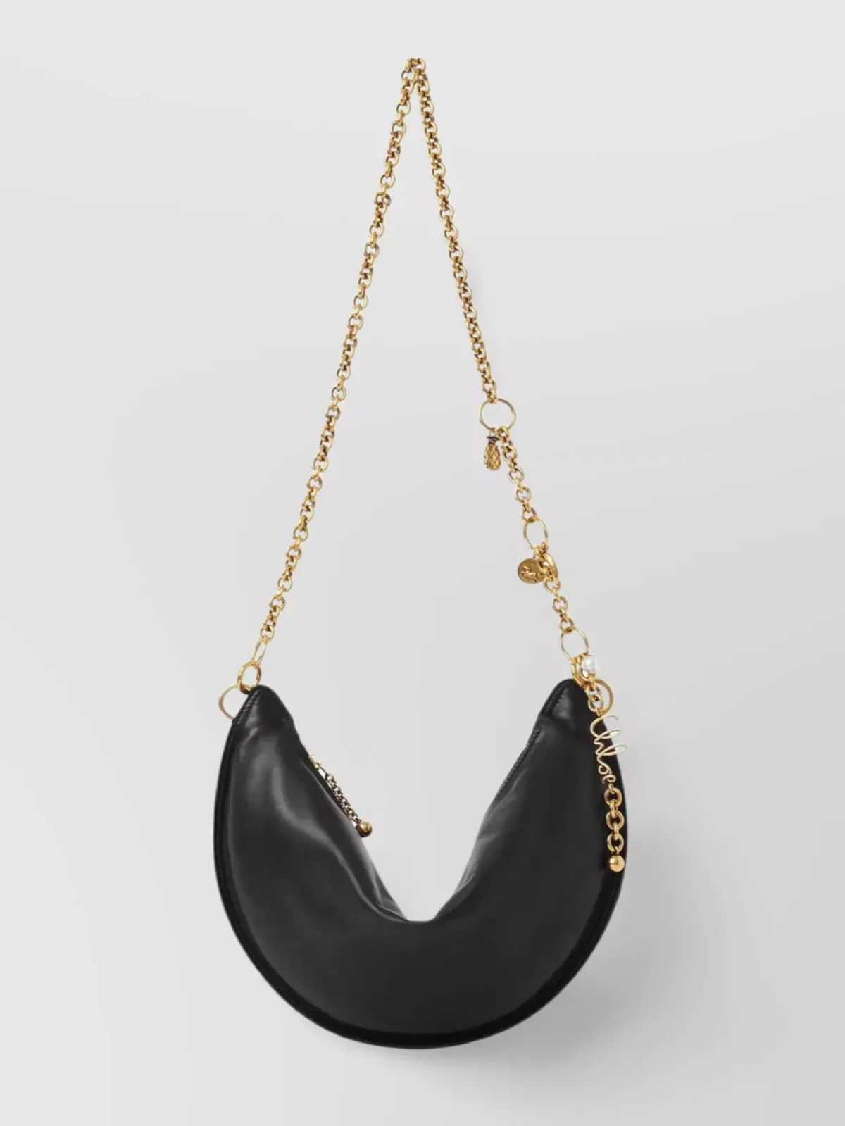 Chloé Icons Half-Moon Shoulder Bag in Black, photo 1