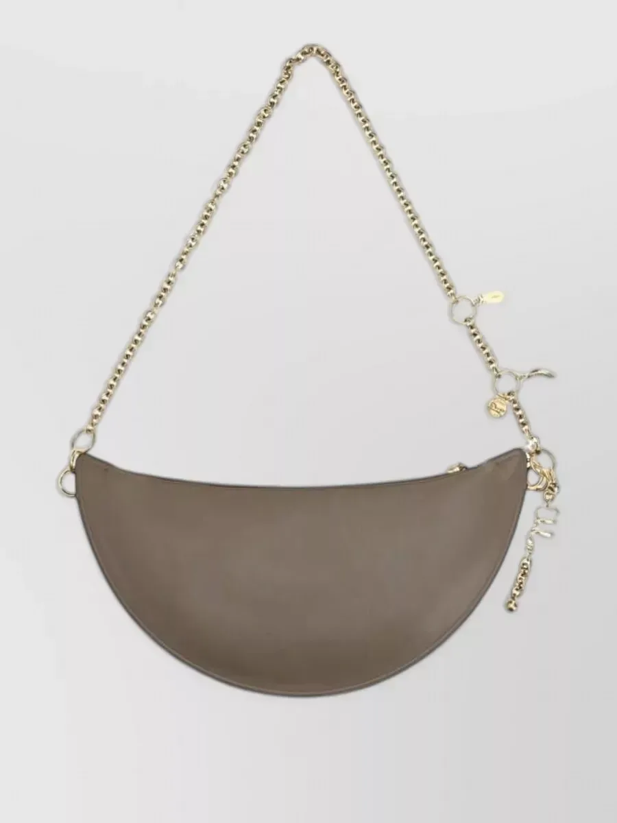 Chloé Icons Half-Moon Shoulder Bag in Taupe, photo 2