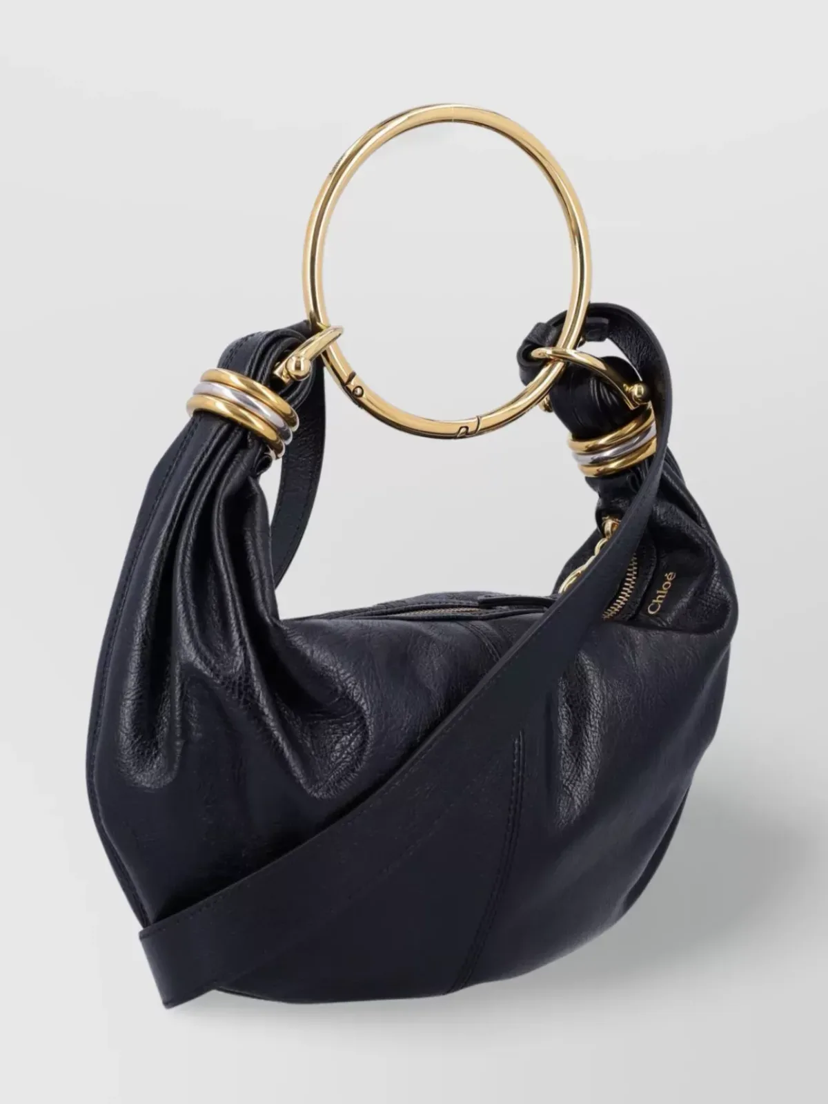 Chloé Bracelet Bag Small in Black, photo 3