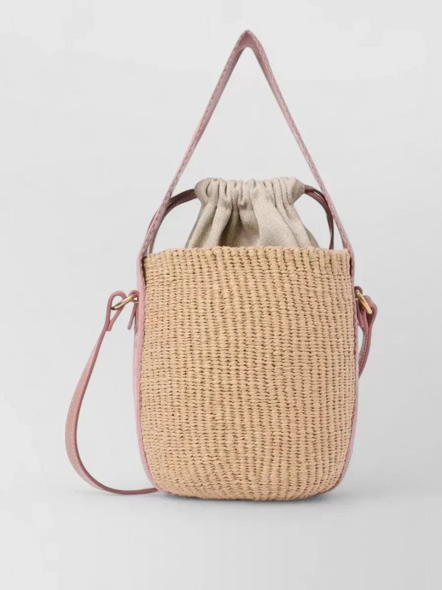 Chloé Woody Small Bucket Bag in Beige, photo 1