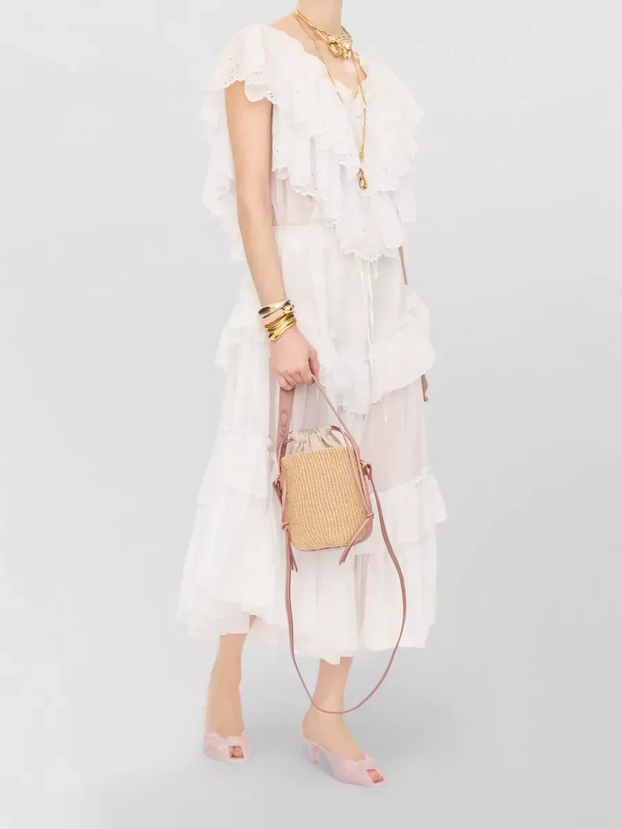 Chloé Woody Small Bucket Bag in Beige, photo 2