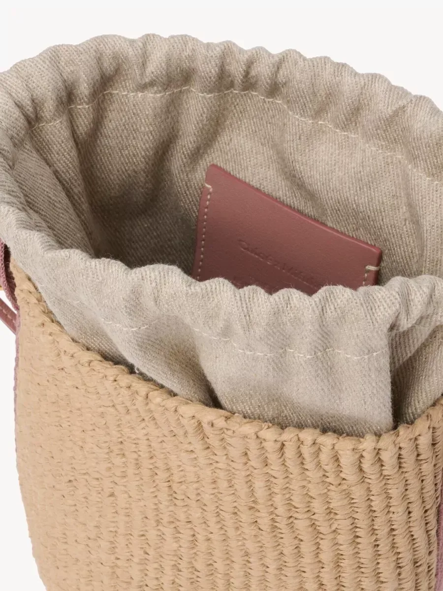 Chloé Woody Small Bucket Bag in Beige, photo 4