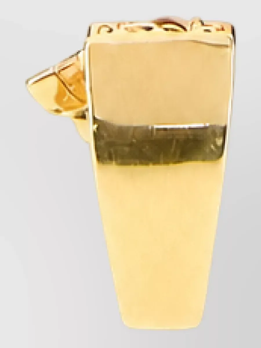 Chloé Adjustable Glass Accent Ring in Gold, photo 2