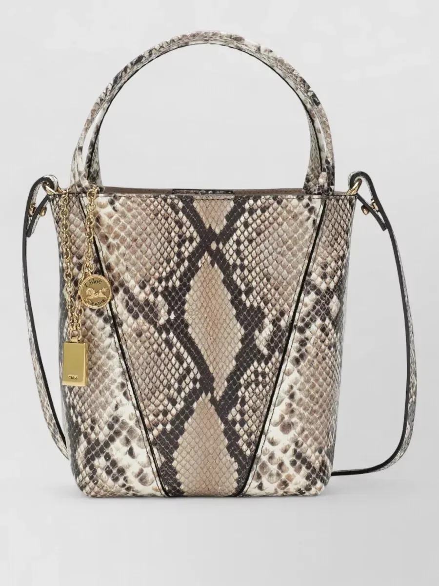 Chloé Spin Bucket in Beige, photo 1