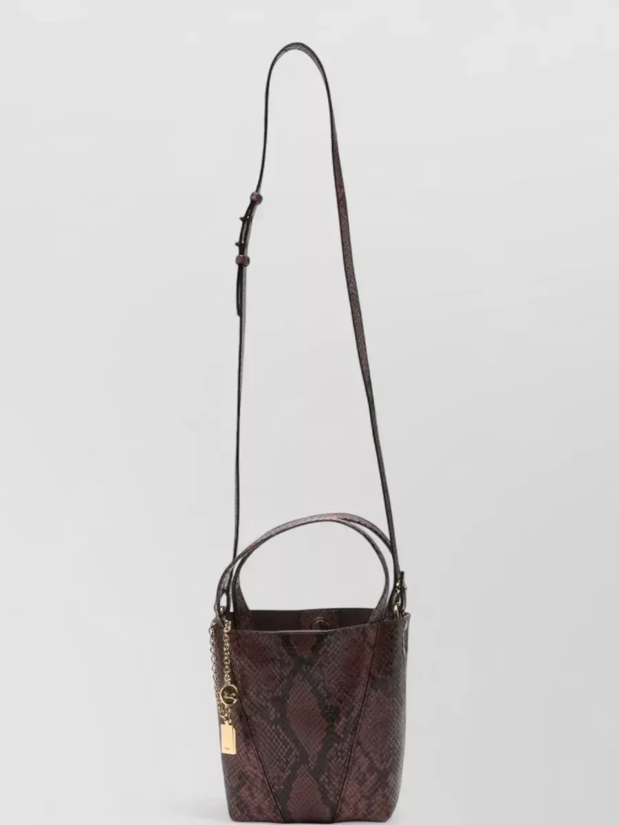Chloé Spin Bucket in Burgundy, photo 3