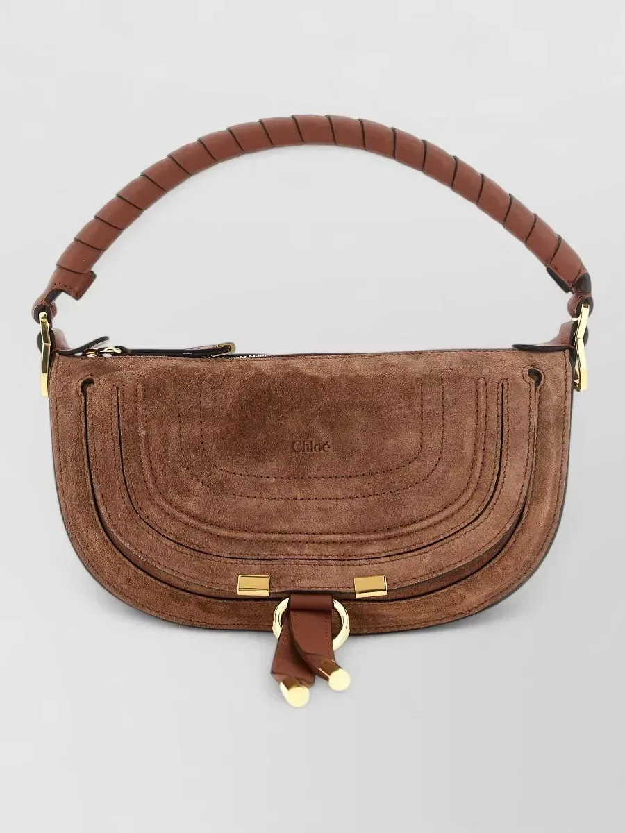 Chloé Marcie Mini Clutch in Brown, photo 1
