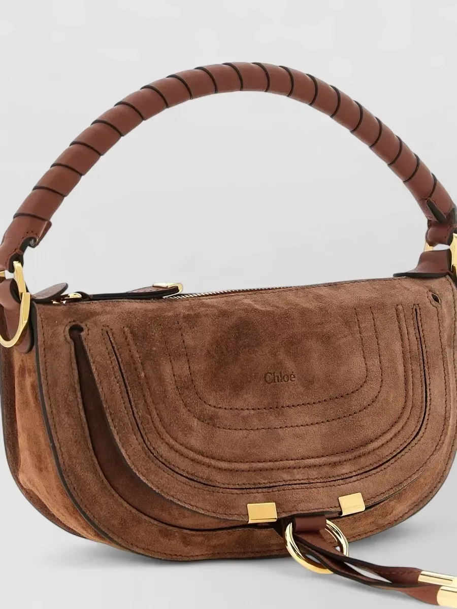 Chloé Marcie Mini Clutch in Brown, photo 3